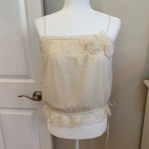 NWT Cream Top